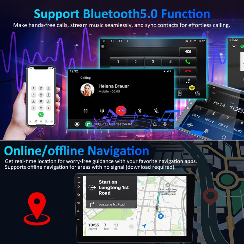 Bestview 4G+64G Car Radio Upgrade for Ford F150 2009-2014: Android 15 Car Stereo for F150 Radio with 9 inch Touch Screen, Wireless Carplay/Android Auto, GPS, WiFi, Bluetooth,FM RDS Audio, SWC, Backup Camera - Image 5
