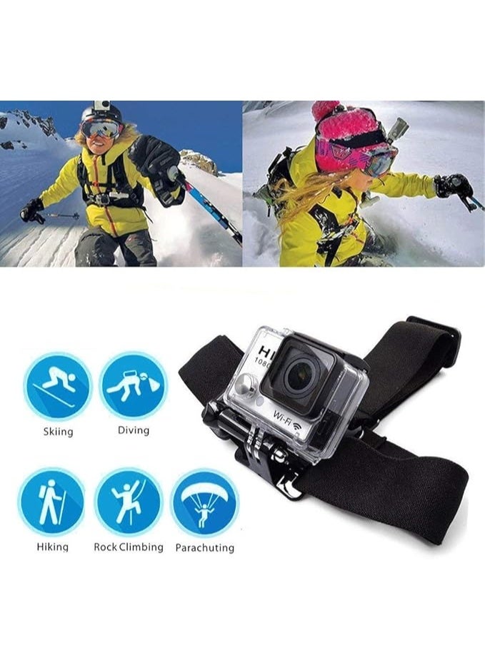 TEKCAM Action Camera Head Strap Chest Strap Mount Chest Harness with Carrying Bag Compatible with Gopro Hero 12 11 10 9 8 7/AKASO EK7000 Brave 4 V50/Apexcam/Dragon Touch/WOLFANG Action Camera - Image 5