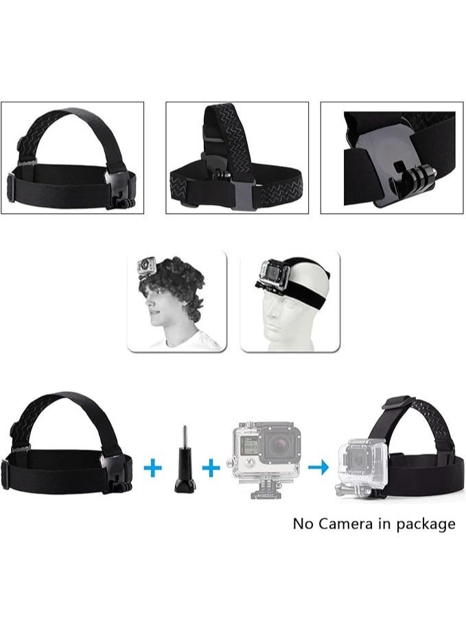 TEKCAM Action Camera Head Strap Chest Strap Mount Chest Harness with Carrying Bag Compatible with Gopro Hero 12 11 10 9 8 7/AKASO EK7000 Brave 4 V50/Apexcam/Dragon Touch/WOLFANG Action Camera - Image 2