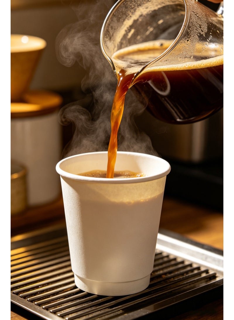 50 Piece 500ml Paper Cups, 16 Oz Disposable Drink Cups, for Coffee, Water, Tea, Cold and Hot Beverages - Image 5