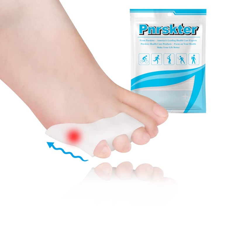 Pinky Toe Separator Tailors Bunion Pads 10PCS New Material GEL Little Pinky Toe Protectors Sleeve for Tailors Bunions Curled Pinky Toes Overlapping Toe Blisters Pain Relief from Friction