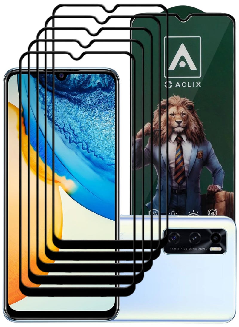 ACLIX 5 Pieces Antistatic ESD Dustproof Premium Quality High Definition Tempered Glass Screen Protector Designed For vivo Y70 - Image 1
