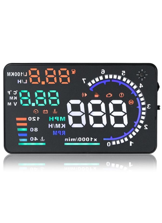 جولف لينك شاشة عرض أمامية GULFLINK (HUD) عداد سرعة السيارة A8  - Image 1