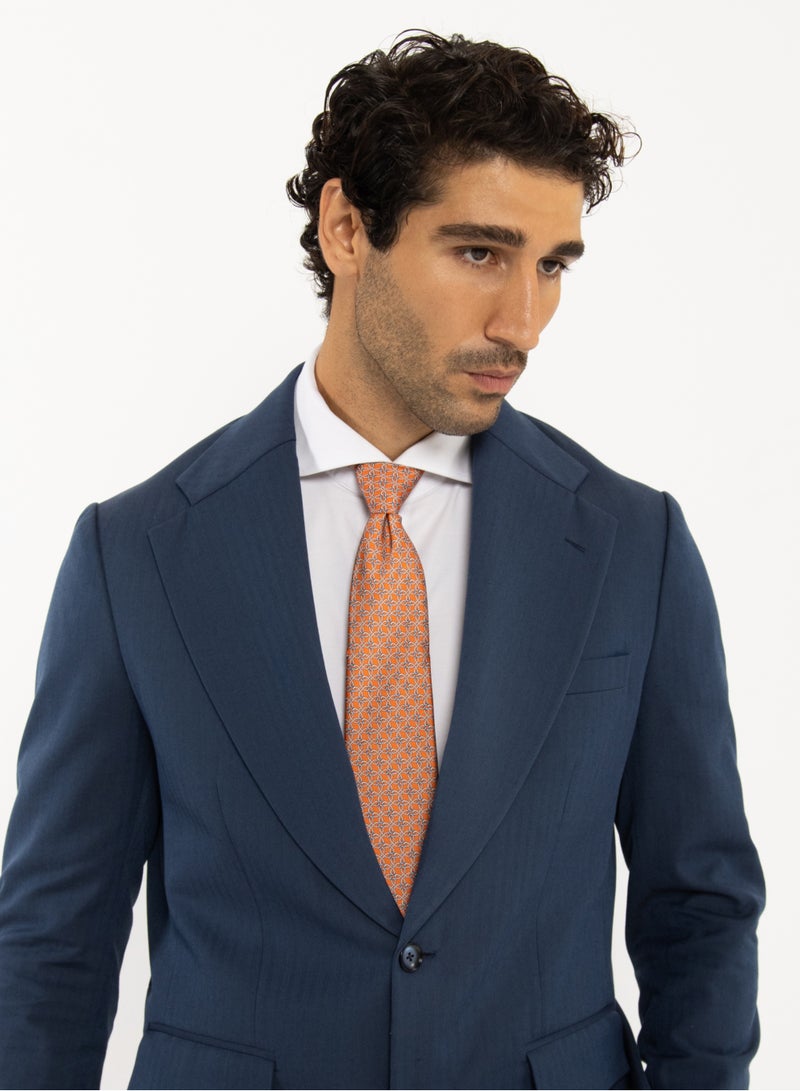 Elliot Martin Elliot Martin tie 100% Silk Twill neck ties Premium Men's Tie (Orange)  - Image 2