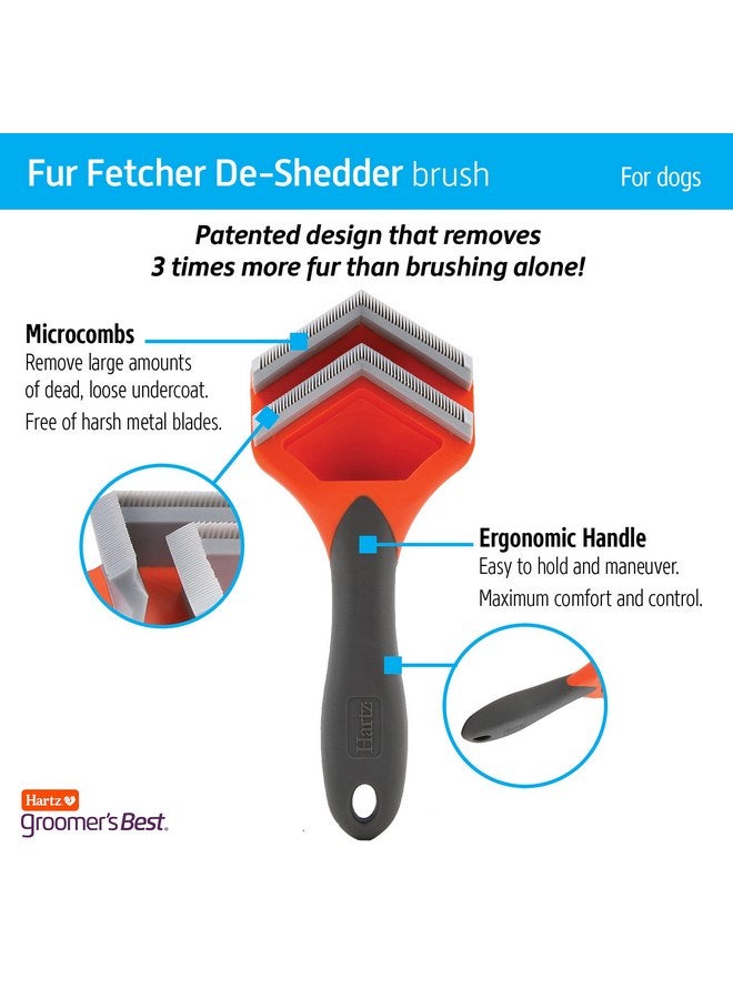 هارتز فرشاة إزالة الشعر الزائد من شعر الكلاب من Hartz Groomer's Best Fur Fetcher، باللون الأسود - Image 4