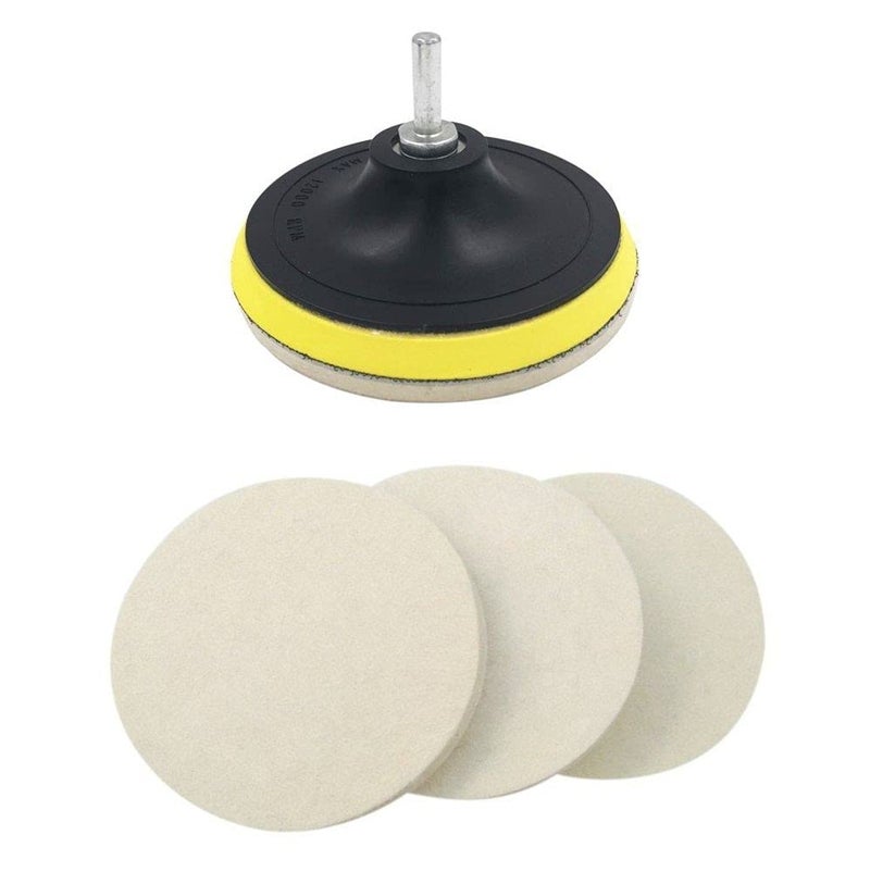 DIY Crafts Diy Crafts CTDIYHI57033 Pad With Drill Adapter Kit to Grind and Polish Glass Plastic Metal Marble Car Body Polishing Shining 1 Kit Pack 5 Kitset Multicolor  - Image 1
