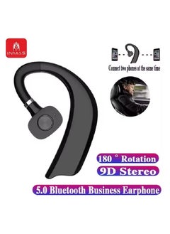 Bluetooth Headphone Headset with Microphone, Single Ear Bluetooth Headset for Running and Driving Suddenly (Black)