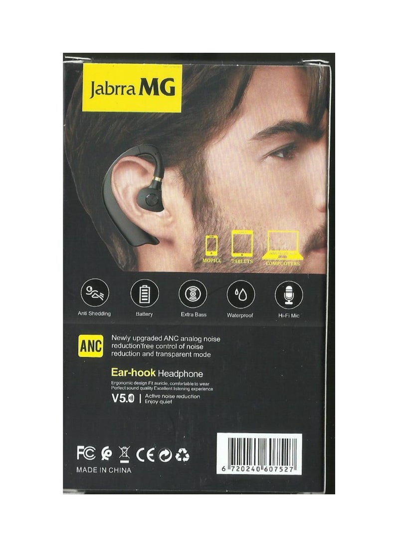 Generic - Bluetooth Headphone Headset with Microphone, Single Ear Bluetooth Headset for Running and Driving Suddenly (Black) - Image 1