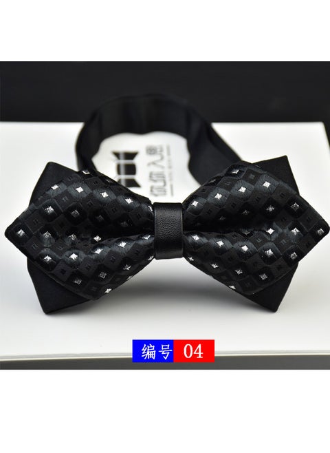 Korean Style Double Layer Bowtie for MenNo. 4 No. 4