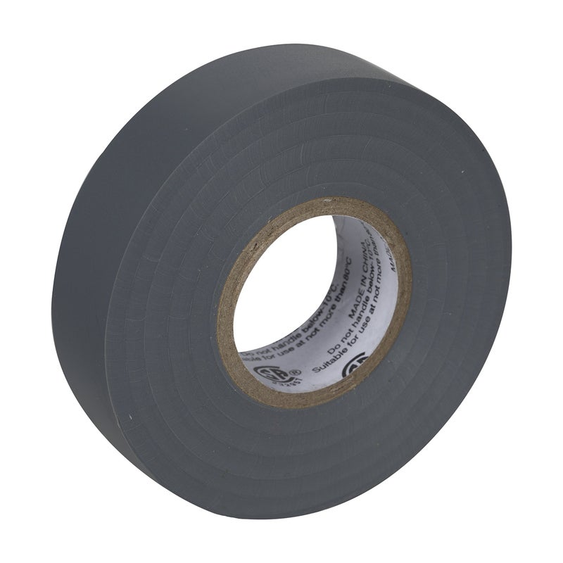 Duck Brand Professional Grade Electrical Tape, 3/4-Inch by 66 Feet, Single Roll, Gray (299018) - Image 2