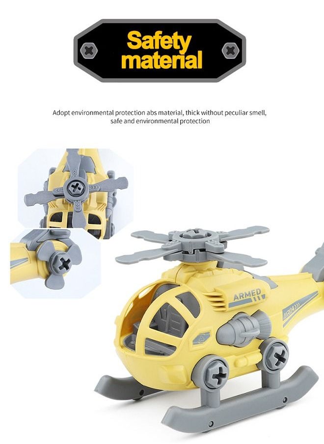DIY Disassembly Building Block Car Set Assemble Tank Airplane Battleship Car Kit Engineering Vehicle with Screwdriver STEM Educational Learning Game Toys