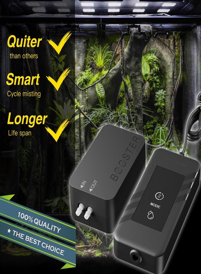 ReptiKing Automatic Reptile Misting & Humidifying System, Auto Rain Sprayer, 2 Nozzles, Auto Reptiles Mister for Terrariums, Chameleon Cages, Plants, Paludariums, Frog Snake Enclosures - Image 2