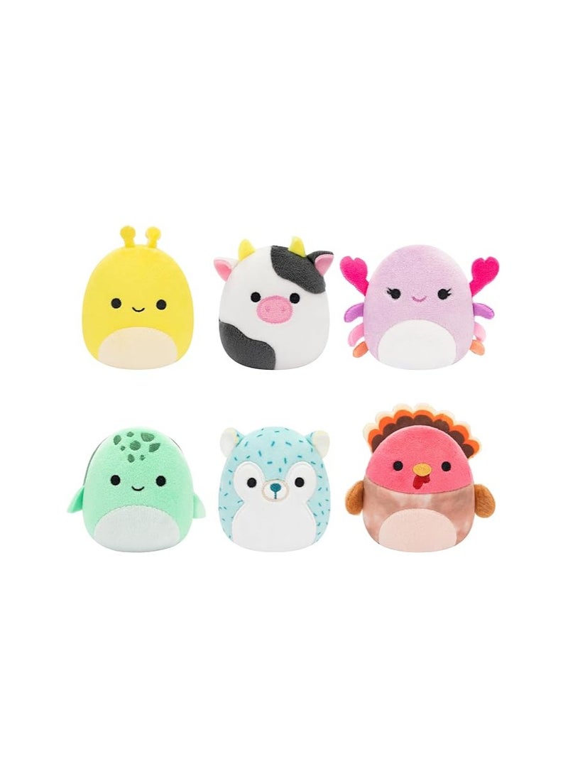 Squishmallows SQUISHMALLOWS MICROMALLOWS - 6 PACK PLUSH MICROMALLOWS 2.5" SQUISHMALLOWS CAILEY, CONNOR, GAVI, ZARINA, HASANI, COLE 