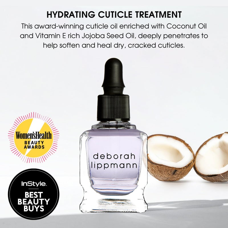Deborah Lippmann Cuticle Oil, Hydrating Nail Care Treatment, Repair Dry Cuticles with Vitamin E and Coconut Oil, 0.50 Fl Oz - Image 2