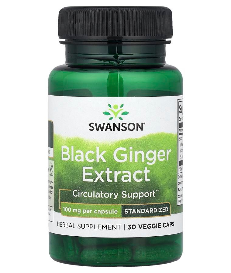 مستخلص الزنجبيل الأسود 100 ملغ 30 كبسولة نباتية