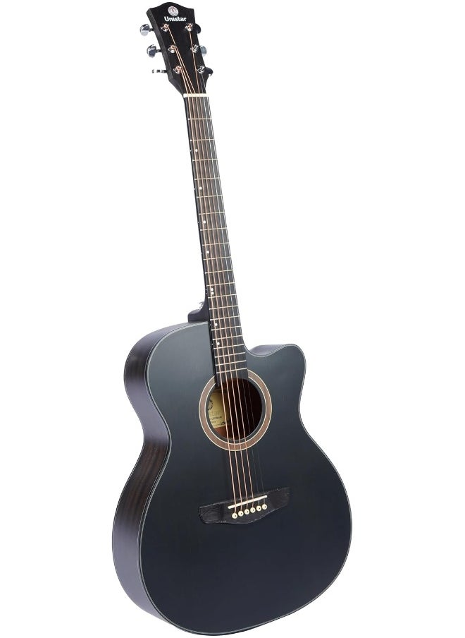 UNISTAR Unistar LS-130TBK Acoustic Guitar  - Image 4