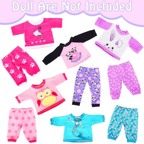 K. T. Fancy KT Fancy 5 Sets Baby Doll Clothes for 1418 Inch Dolls Gift for Kids Birthday Childrens Day Christmas - Image 5
