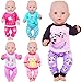 K. T. Fancy KT Fancy 5 Sets Baby Doll Clothes for 1418 Inch Dolls Gift for Kids Birthday Childrens Day Christmas - Image 2