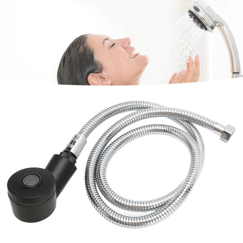 Shampoo Bowl Sprayer: 2 Gear Sprayer Head With 120Cm Flexible Pipe - Anti Splashing Shampoo Replacement Set For Professional Salon, Barbershop Or Home Bathroom - Image 5