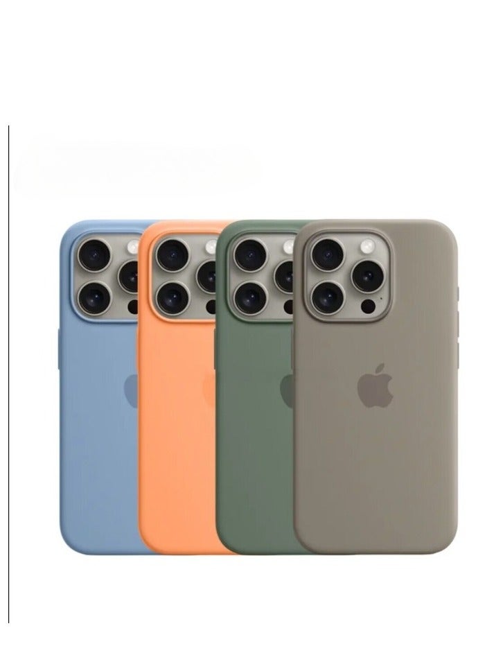 AROAQ Iphone Silicone Magnetic Case, Durable Silicone Case With Magsafe, Comfortable Soft Iphone Protection Case For Iphone 15 Pro Max, 15 Plus, Pro, ( Storm Blue Color ) - Image 2