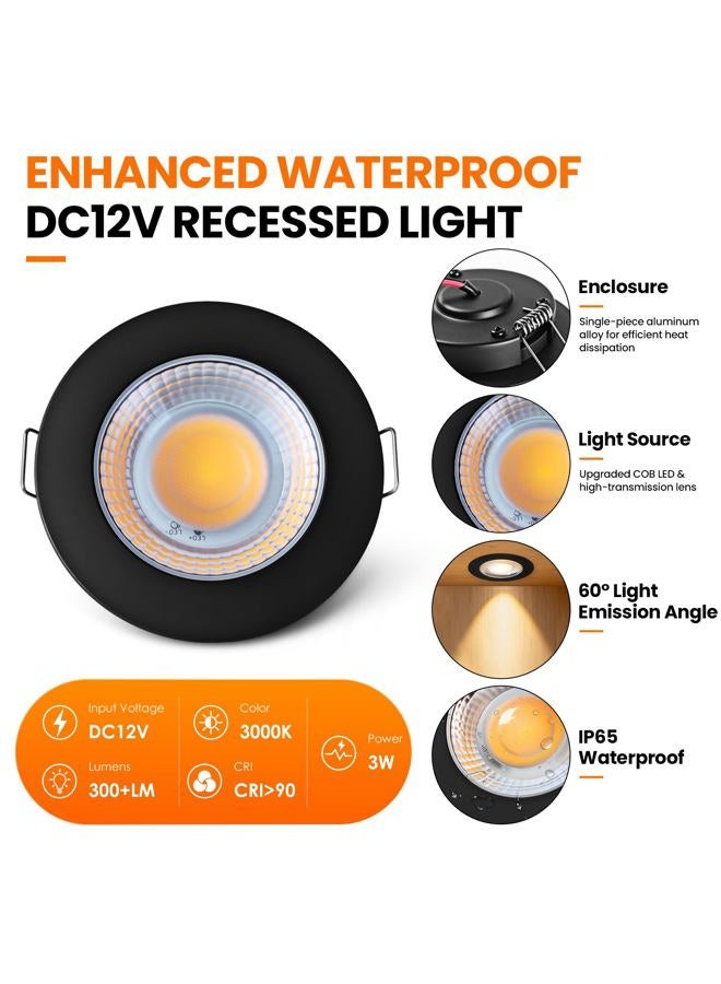 GZV 12V Puck Light, LED RV Recessed Ceiling Light, Interior Lighting for Under Cabinet Camper Vans Caravan Cabin Truck Motorhome - Image 2