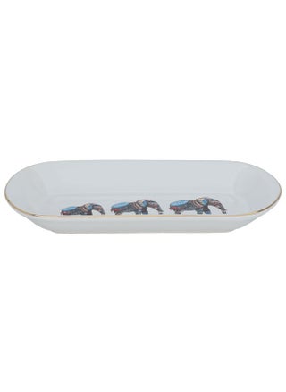 White oval serving plate with elephant pattern - pzsku/Z8793EA3899E1742FB4C0Z/45/_/1722251416/a5d0702e-362d-4c95-b7b9-816453d604d3