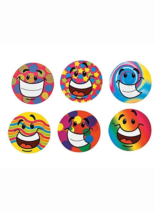 Fun Express Funky Smile Face Stickers (100Pc) Stationery Stickers Stickers Roll 100 Pieces - Image 2