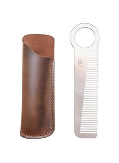 Hide & Drink Leather Comb Case (Comb NOT Included) Protector Holster Stylish Personal Care Barber Accessories Handmade Includes 101 Year Warranty :: Bourbon Brown  - Image 3