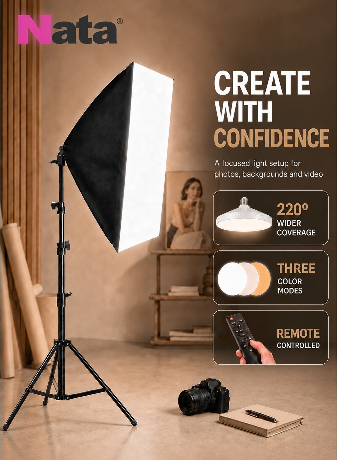 ناتا Nata Studio Photography Softbox Kit 750 g
