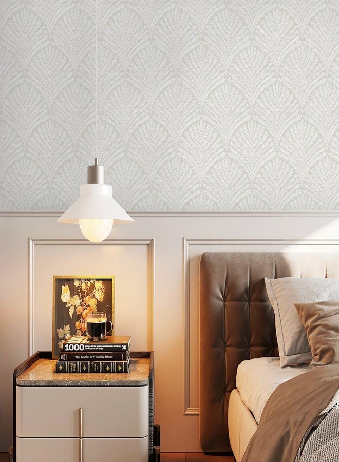Ismoon Modern Peel & Stick Wallpaper - Removable, Geometric Boho Grey Contact Paper, Self-Adhesive Decorative Wallpaper for Bedroom, Bathroom, Cabinets - Vinyl, 16.1inx393in - Image 4