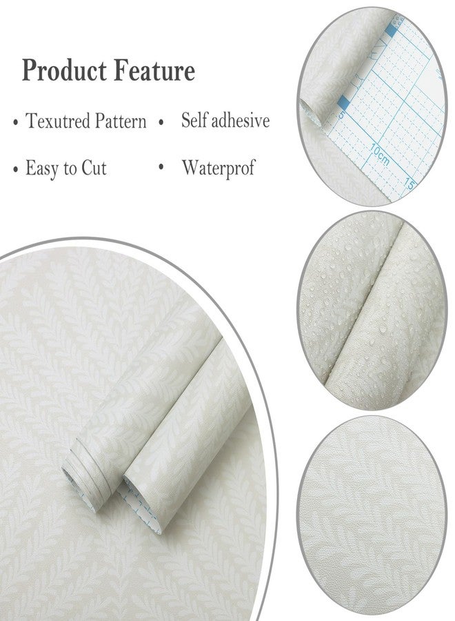 Ismoon Modern Peel & Stick Wallpaper - Removable, Geometric Boho Grey Contact Paper, Self-Adhesive Decorative Wallpaper for Bedroom, Bathroom, Cabinets - Vinyl, 16.1inx393in - Image 3
