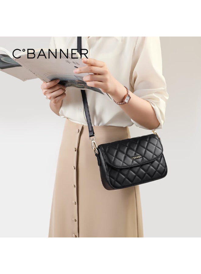C.banner Leather Quilted Crossbody Shoulder Bag Luxury Gift For Women Girlfriend Birthday New Year - Image 1