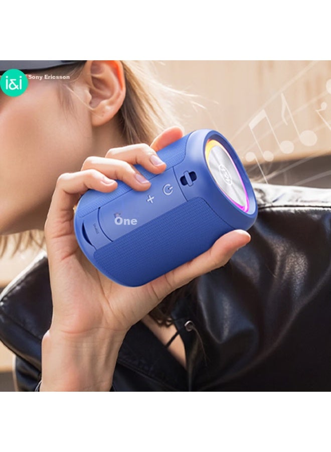 SOAIY S37 Mini Bluetooth Speaker, Outdoor Car Portable Waterproof High-quality Sound, Payment Speaker, Computer Speaker, Subwoofer, Gift, Phantom Blue - Image 1
