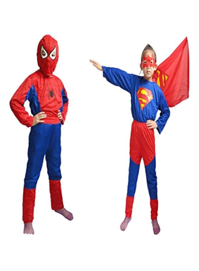 NIBEMINENT Spiderman And Superman Style Costume Set 7 - 8 Years - Image 1