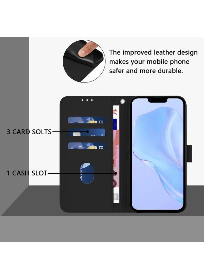 اس-توب جراب لهاتف iPhone XS Max مصنوع من الجلد بلون سادة مع حبل تعليق - Image 4