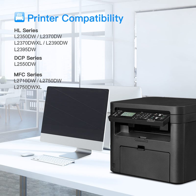 LxTek Compatible Toner Cartridge Replacement for Brother TN760 TN 760 TN730 TN 730 Compatible with MFC-L2710DW HL-L2350DW HL-L2370DWXL MFC-L2750DW HL-L2395DW MFC-L2690DW Tray (Black, 2 Pack) - Image 2