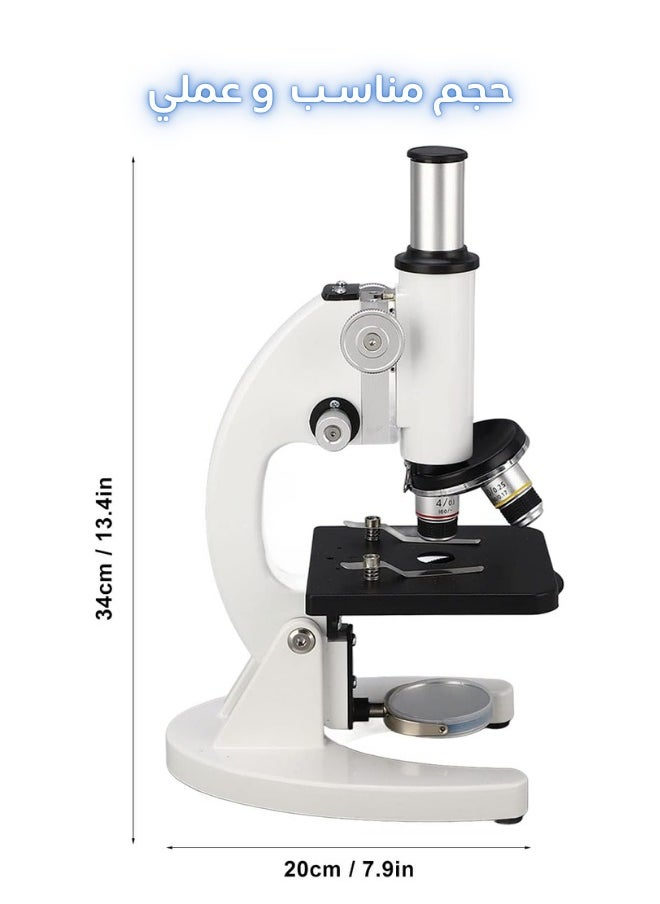 Generic - Professional Microscope with 640X Magnification – Clear Vision  Comfortable Viewing Angle for Primary School  University Students / Microscope - Image 1