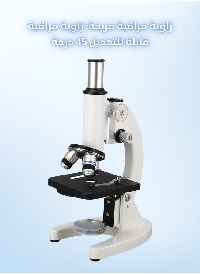 Generic - Professional Microscope with 640X Magnification – Clear Vision  Comfortable Viewing Angle for Primary School  University Students / Microscope - Image 1