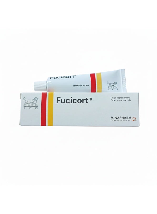 فوسيكورت فيوسيكورت كريم مضاد حيوي للحبوب والالتهابات الجلدية 15جم - Image 1