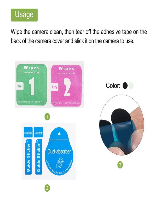 MECCANIXITY Webcam Cover Slide 0.3mm Thick Oval Plastic Laptop Camera Cover Slide Web Blocker Protect Privacy for Computer, Laptop White 24 Pack - Image 5