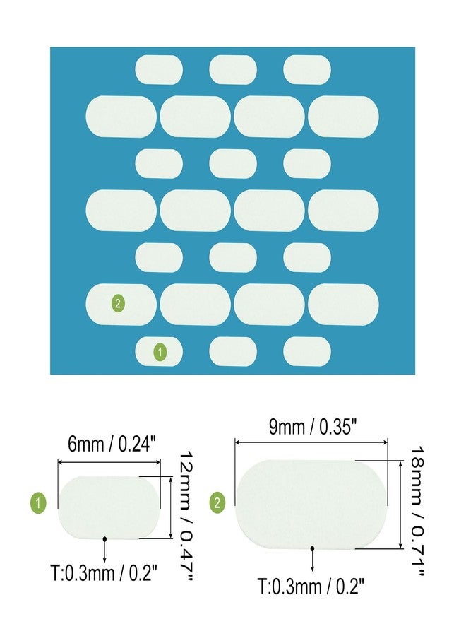 MECCANIXITY Webcam Cover Slide 0.3mm Thick Oval Plastic Laptop Camera Cover Slide Web Blocker Protect Privacy for Computer, Laptop White 24 Pack - Image 2