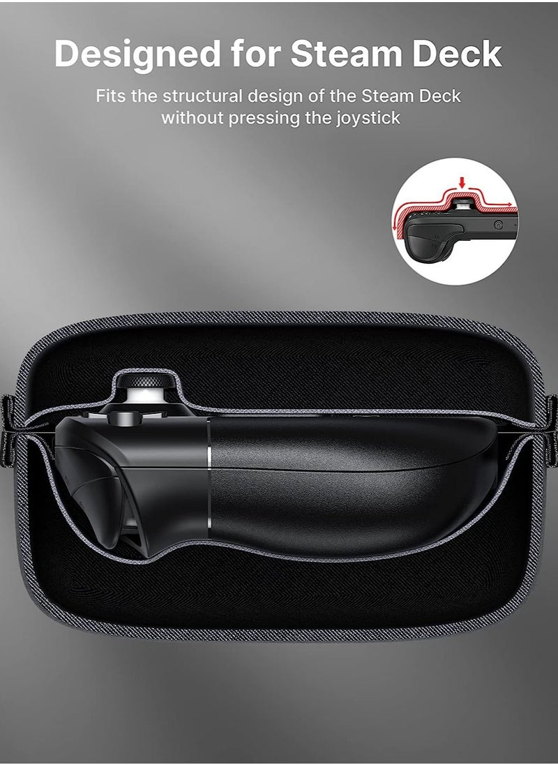 JSAUX - Carrying Case Compatible with Steam Deck, Protective Hard Shell Carry Case Built-in Charger & Docking Station Storage Upgrade, Portable Travel Case for Steam Deck Console & Accessories - Image 1