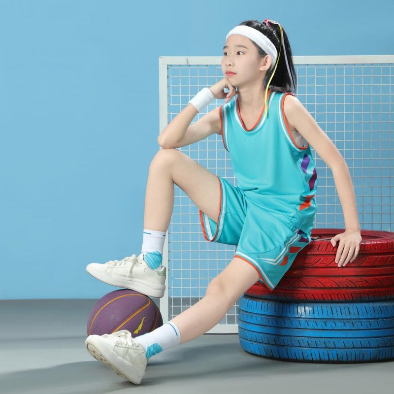 American Kidsren'S Basketball Uniform Set Printed With Breathable Printing For Male And Female College Students Competition Training Team Uniforms Vest Jerseys - Image 1