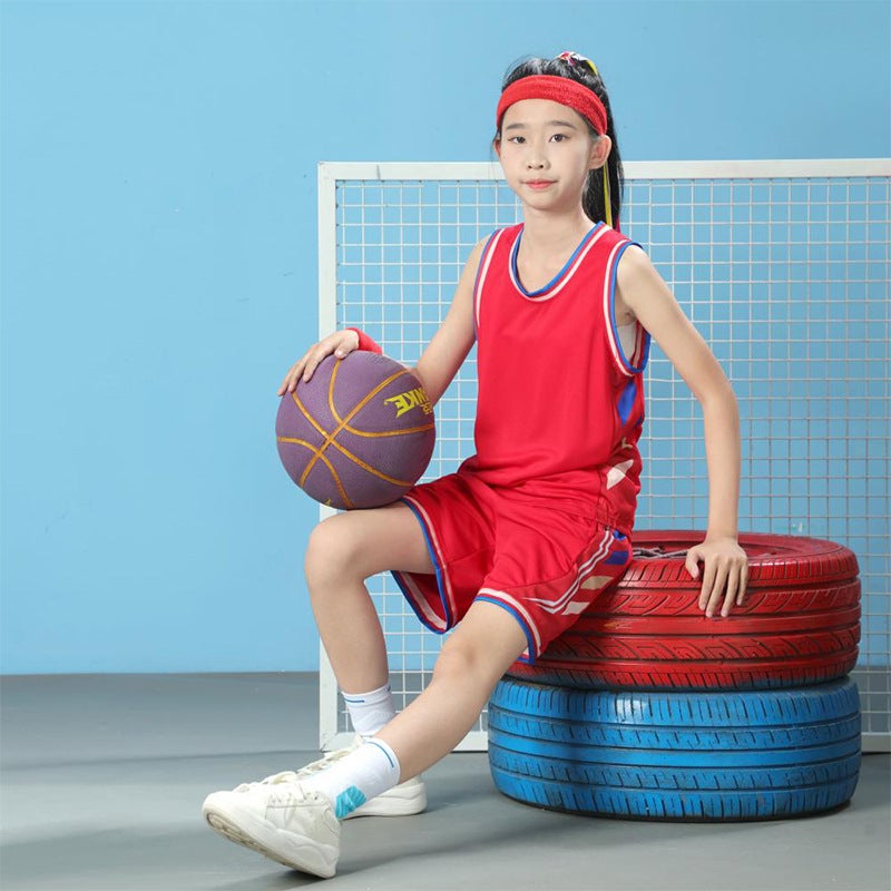 American Kidsren'S Basketball Uniform Set Printed With Breathable Printing For Male And Female College Students Competition Training Team Uniforms Vest Jerseys - Image 5
