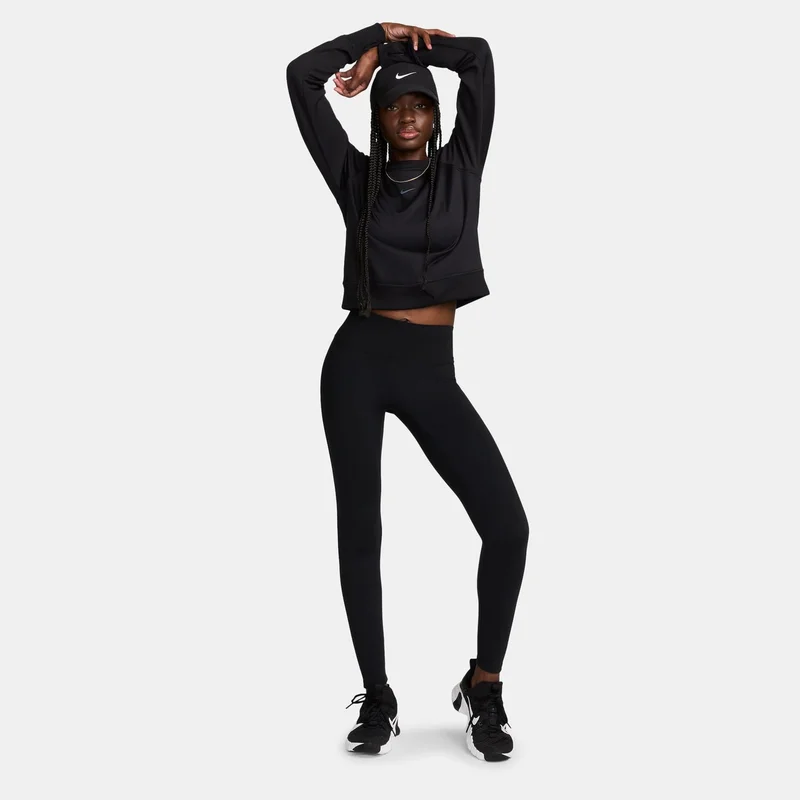 Nike Black Women's One Therma-FIT Training Sweatshirt for Women | Best Price UAE