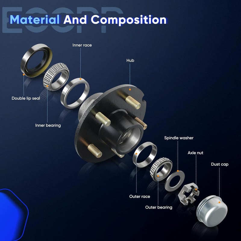 ECCPP Front Wheel Hub Bearing Assembly for Nissan Altima 2007-2013 - Left Right Pair - Image 3