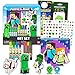 Minecraft Sketchbook Set for Kids Toddlers 3 Pc Bundle with Minecraft Decals and More Drawing Pad Activity Kit - Image 3