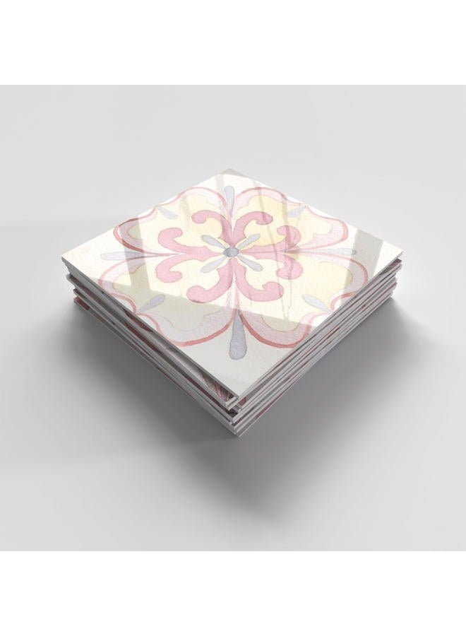 Alwayspon 12 Sheet 6x6inch Pink 3D Foaming Board Vinyl Backsplash Marble Tiles, Self-Adhesive Peel and Stick Wall Tile Stickers Stick on Subway Tiles for Kitchen Bathroom Wall - Image 2