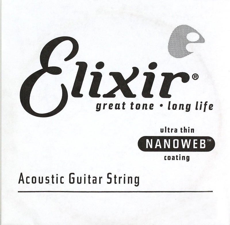 Elixir Strings Acoustic Guitar String NANOWEB Coating, .053 - Image 3