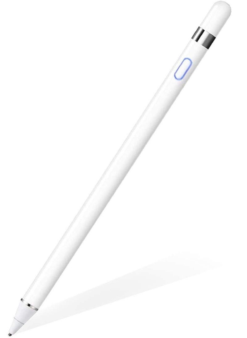 قلم ستايلس بشاشة لمس مغناطيسية لجهاز أبل آي باد أبيض - Image 1